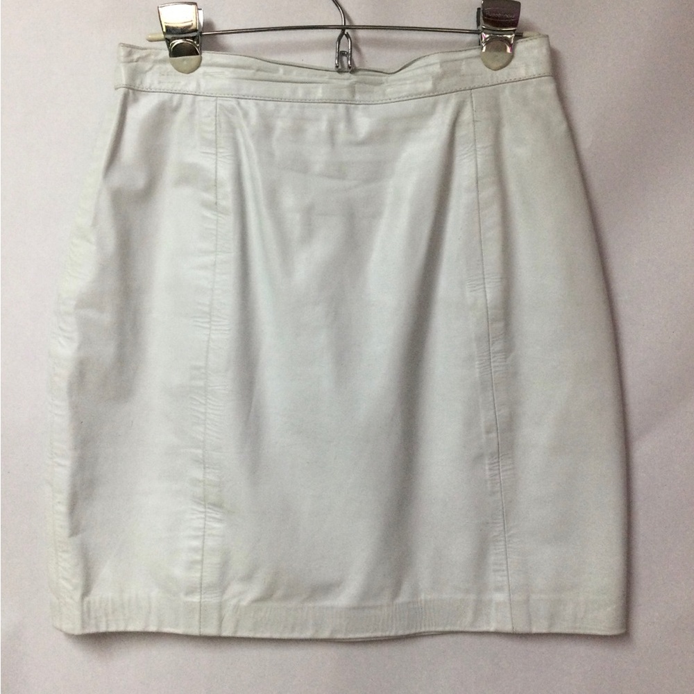 Wilson White Leather Skirt.   Size 12